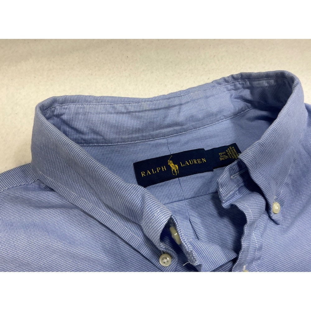 Ralph Lauren Men's Classic Fit Oxford Button Down Shirt Blue Long Sleeve